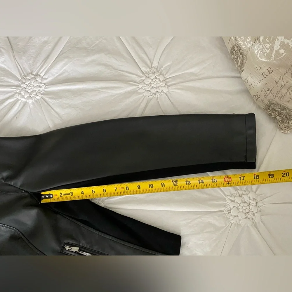 NWOT. Express Faux Leather Moto
Jacket, Sz L - Picture 7 of 10